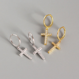 BRODA DIAMOND HOOPS